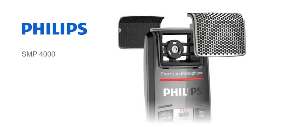 Abbildung Philips SpeechMike Premium SMP 4000 Mikrofondetail