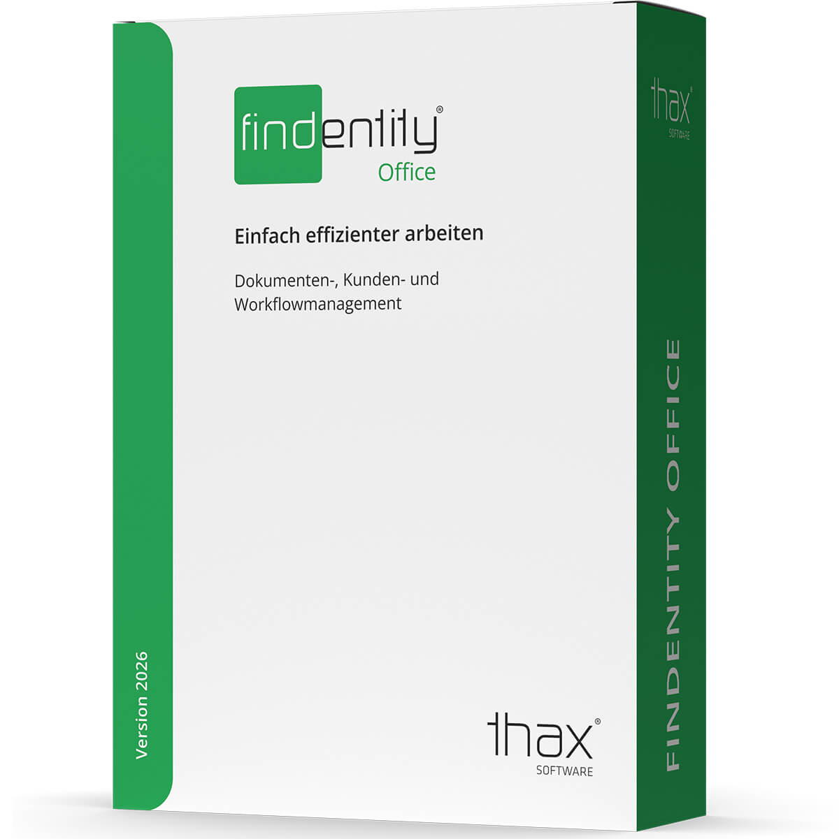 Findentity Office Version 2026 - Dokumenten-, Kunden- und Workflowmanagement