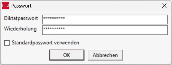 Manuelle Diktatverschlüsselung - Findentity Dictate