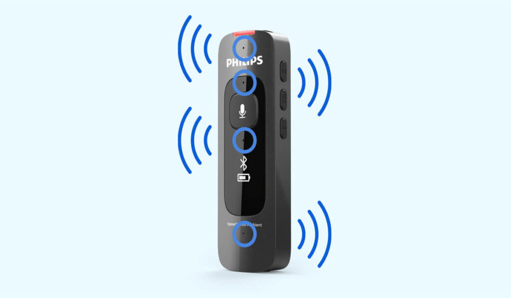 PHILIPS SpeechMike Ambient PSM5000 4 MEMS - Thax Software - Experte für Diktiertechnik