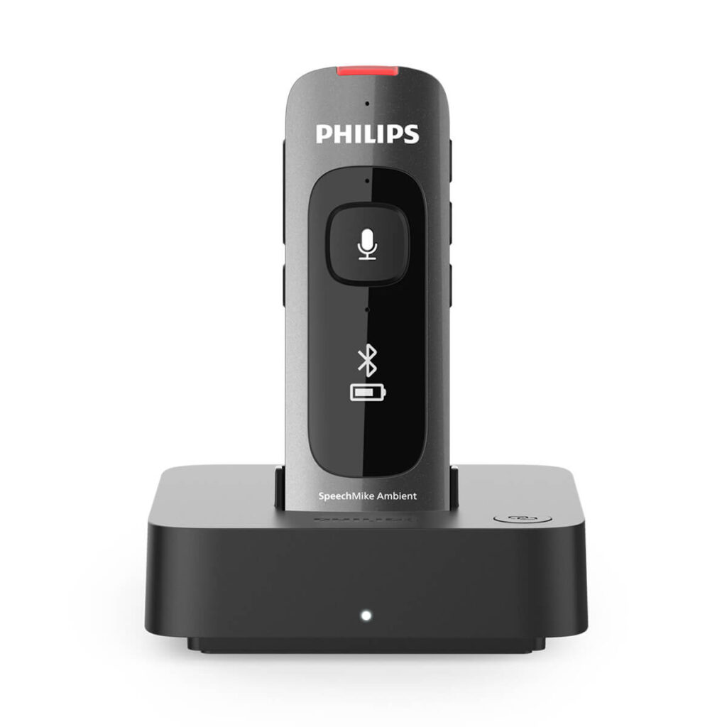 PHILIPS SpeechMike Ambient PSM5000 frontal - Thax Software - Experte für Diktiertechnik